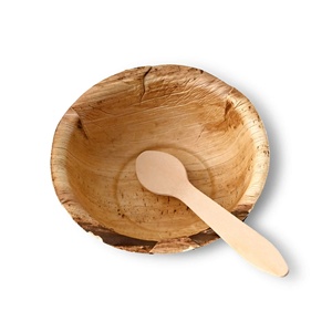 Bols ronds en feuille de palmier de canne à sucre de 425 ml de qualité supérieure, très demandés, pour desserts et plateaux à fruits pour pâtisseries - Product Image 2