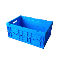 Caisse pliable industrielle, type caisse solide, en plastique, pour le camping, la logistique et le transport, empilable