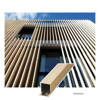 Lames de bardage en aluminium à effet bois pour façade de bâtiment, panneaux muraux extérieurs, autres planches
