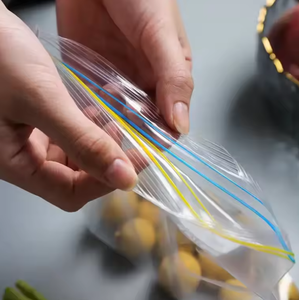 Household Food Grade Transparent Zipper Pouches Ldpe Freezer <b>Bag</b> <b>Zip</b> Lock Plastic <b>Bag</b> With Custom Logo - Product Image 6