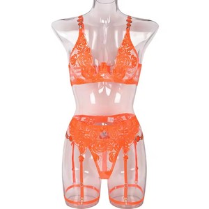 Conjunto de Lencería <span class=keywords><strong>Sexy</strong></span> con Pedrería Brillante, Encaje, Pedrería Bordada, Body Transparente para Mujer - Product Image 6