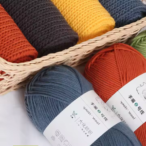 6-Ply 100% akrilik iplik tığ DIY boyalı fantezi desen 100g orta hantal yumuşak kabarık örgü ipliği yeni başlayanlar için - Product Image 1