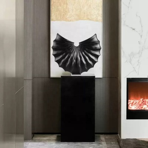Medaglia in Legno Incisa Personalizzata Ispirata alla Scultura Astratta Moderna, Decorazione per Ingresso, Hall di Hotel, Showroom, Ufficio Immobiliare <span class=keywords><strong>RUYA</strong></span> - Product Image 5
