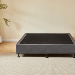 Base de Cama Tapizada de Diseño Moderno con Plataforma de Madera Maciza, Base Diván, Base de Cama con Somier Suave, 153x203cm, Envío Rápido - Product Image 1