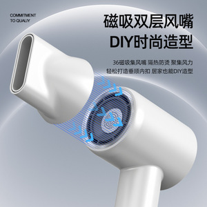 Secador de pelo de alta velocidad con cuidado de iones negativos para uso en salón y en casa - Product Image 4