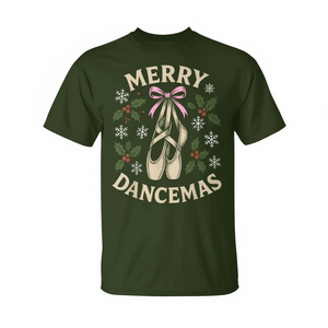 T-shirt Merry Dancemas Ballet Christmas Dancer, cadeau de Noël pour les amateurs de danse - Product Image 2