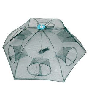 8 delik tuzak yengeç balık tuzakları katlanabilir balıkçılık yem tuzak Cast Net kafes - Product Image 5