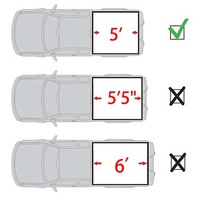 Accessoires automobiles en métal Couvercle dur de camionnette à trois volets Couvercle de tonneau de camionnette d'usine pour Nissan Frontier 5ft