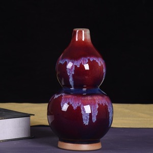 MSH Jingdezhen Vase de table artisanal antique <span class=keywords><strong>en</strong></span> céramique chinoise Jun Porcelaine <span class=keywords><strong>en</strong></span> <span class=keywords><strong>terre</strong></span> <span class=keywords><strong>cuite</strong></span> - Product Image 5