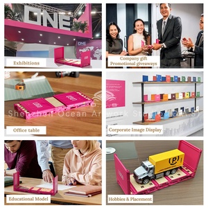 O.a.s container mô hình nhà máy tùy chỉnh scale1: 20 nhựa Thủ công mỹ nghệ Vận chuyển hộp Hyundai phẳng giá container mô hình - Product Image 3