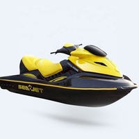 Vente chaude Nouveau 1400cc Eau Moto Jet Ski 2 Places Haute Vitesse Jouer Bateau À Moteur 4 Temps Moteur Vitesse Bateau