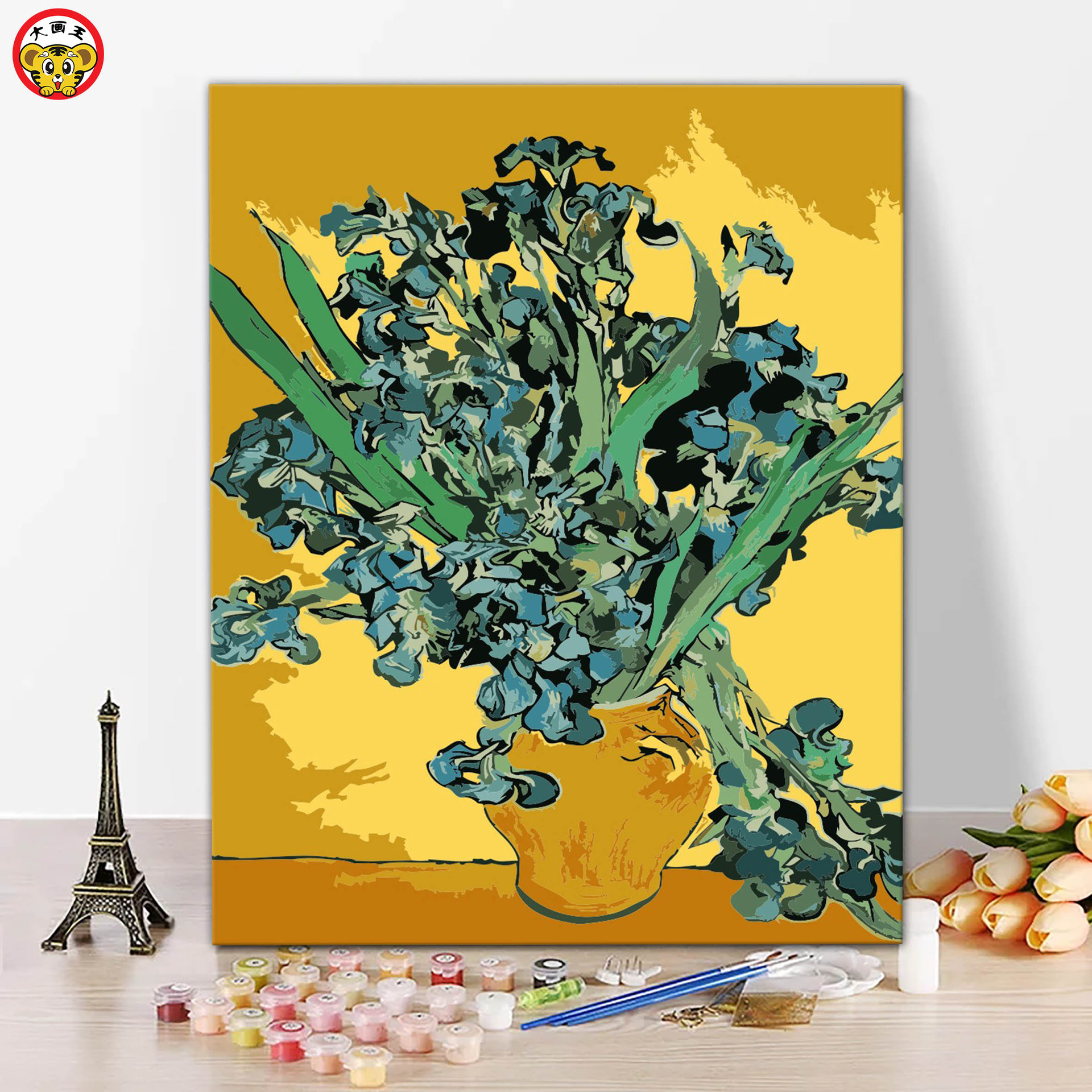 Vaso 1232 per la coltivazione di iridi viola