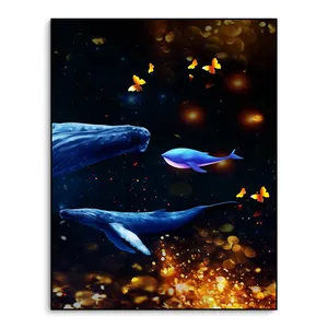 new arrival abstract painting printing crystal porcelain paintings fish sea animals oil paintings decor wall arts