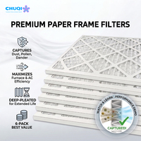 Filtre plissé en Z MERV 13 24x24x2 pouces à haute capacité de retention de poussière pour l'entretien des installations universitaires – Pack d'achat en gros