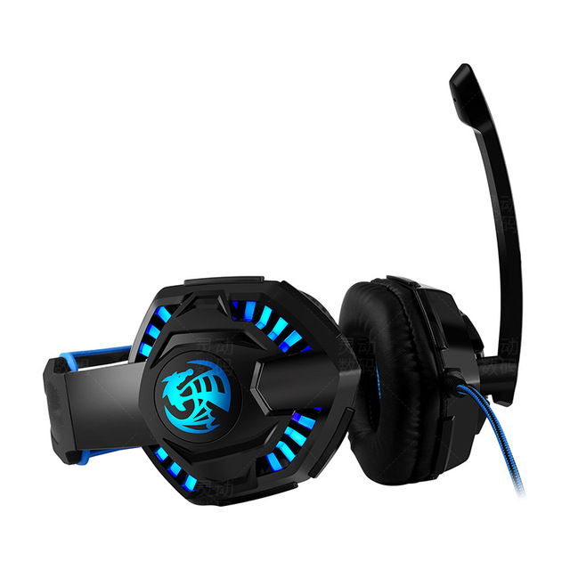 Gaming Headset Headphones Wireless Audifonos LED Light Microphone USB Cable Gamer Earphone Chicken Light Notebook Headset OEM