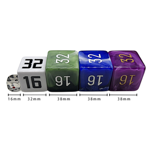 Tùy chỉnh kích thước 16 20 30mm backgammon tăng gấp đôi khối xúc xắc trò chơi hoạt động Toán Học Vuông Câu Đố Hội Đồng Quản trị trò chơi - Product Image 3