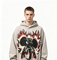 Weimi personnalisé Kornit imprimé poids lourd soleil fané fissuré éléphant flamme DTG impression Vintage lavage à l'acide sale Spray Streetwear
