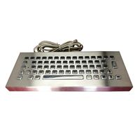 Clavier métallique IP65 pour l'extérieur, idéal pour les kiosques d'information publique, clavier de bureau amovible