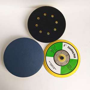 Coussinets de support de disque abrasif 4 pouces 5 pouces 6 pouces 5/16 pouces avec 24 crochets et boucles de filetage Coussinets de roue abrasifs - Product Image 1