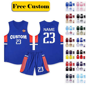 Conjunto de Uniformes Deportivos Personalizados con Logotipo y Números, Chaleco Transpirable, Camiseta de Tirar, Pantalones Cortos, Tallas Grandes, Uniforme Unisex de Baloncesto - Product Image 1