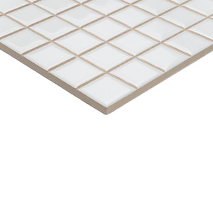 Piastrella Pretagliata Bianco Puro Lucido 20x20 2.5x2.5 per Decorazione Pareti e Pavimenti - Product Image 3