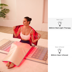 Tapis chauffant infrarouge bio-cristal Fitkang OEM personnalisé en gros, 660nm+850nm Photon FIR, coussin chauffant intégral en pierre avec alimentation sécurisée 24V - Product Image 1