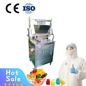 Small lab semi automatic scale industries mini gummy candy depositor machines for soft candy bear making machine manufacturer