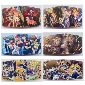 กระเป๋าสตางค์สั้น Yu-Gi-Oh ธีมอะนิเมะกระเป๋าใส่เหรียญหนัง PU สำหรับนักเรียนสุดสร้างสรรค์และมีเอกลักษณ์เคสใส่บัตรกระเป๋าสตางค์ครึ่งราคาของผู้ชาย - Product Image 2