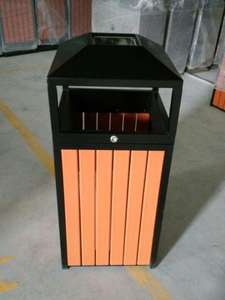 ถังขยะสแตนเลสสำหรับใช้งานกลางแจ้ง พร้อมฝาปิด สำหรับแยกขยะเศษอาหาร - Product Image 4