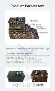 Tuval taşıma ile güvercin ahşap kuşlar papağan güvercinler için katlanır kuş kafesi taşınabilir ulaşım katlanabilir kafes - Product Image 5