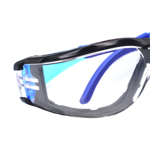 Occhiali di Sicurezza ANSIZ87 <span class=keywords><strong>con</strong></span> <span class=keywords><strong>Lenti</strong></span> Trasparenti Antigraffio e Impugnature Antiscivolo, <span class=keywords><strong>Protezione</strong></span> <span class=keywords><strong>UV</strong></span>, Sovrapponibili agli Occhiali <span class=keywords><strong>da</strong></span> <span class=keywords><strong>Vista</strong></span> - Product Image 6