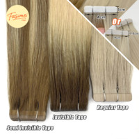 Extensions de cheveux à clipser 100% cheveux humains Remy, trame invisible, double épaisseur, lisses naturels