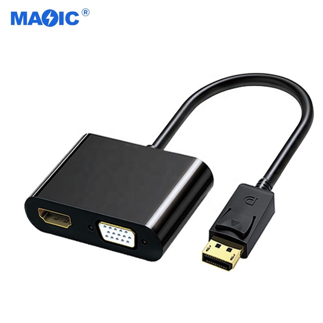 NEW 4K Displayport DP/Mini DP to HDMI VGA Adapter Displayport Cable HDMI Adapter 2 in 1 DP Adapter