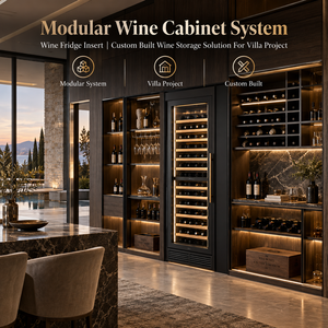 Système de réfrigérateur à vin modulaire Minghou, solution de stockage de vin sur mesure pour projet de villa - Product Image 1