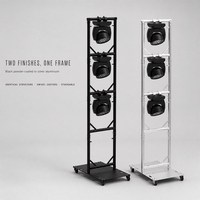 Support de scène modulaire en forme de U avec base roulante en acier pour éclairage de scène, événements, concerts et affichage d'éclairage mobile