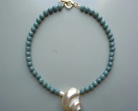 Collar de Perlas de Jade Hecho a Mano, Joyería con Cuentas de Piedras Preciosas Naturales, Estilo Costero Elegante, Venta al Por Mayor