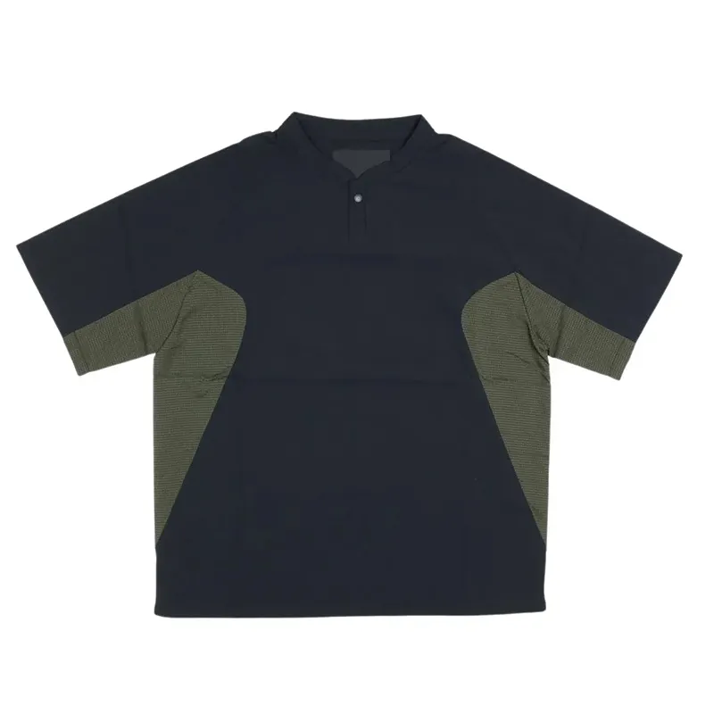 빈 소년 셔츠 맞는 셔츠 폴로 티셔츠 럭셔리 핏 대형 그래픽 포켓 패치 워크 프리미엄 T 슬림 남성용 폴리 에스테르