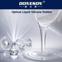 Caoutchouc de silicone liquide optique haute transparence anti-jaunissement pour lentilles optiques, guides de lumière, encapsulation LED, moulage par injection