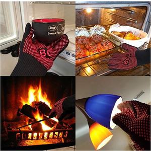 Guantes de Silicona para BBQ Swelder con Certificación CE, Logotipo Personalizado, para Horno y Parrilla, Resistentes al Calor Extremo de 932°F y 1472°F, para Chimenea - Product Image 3