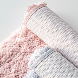 Tappetino da bagno all'ingrosso antiscivolo tappeto morbido trapuntato in ciniglia assorbente tappeto da bagno in ciniglia stuoie da bagno tinta unita tappetino tinta unita - Product Image 3
