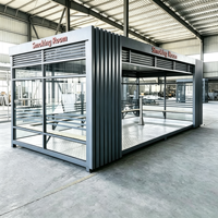 Abri à fumer extérieur grande capacité, conception personnalisée, abri à fumer commercial en acier inoxydable pour site industriel