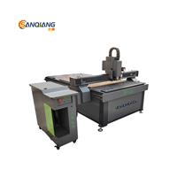 SANQIANG 1325 Router CNC para corte de madera contrachapada, MDF, PVC y plástico, Router CNC 4x8 con cuchilla oscilante y CCD