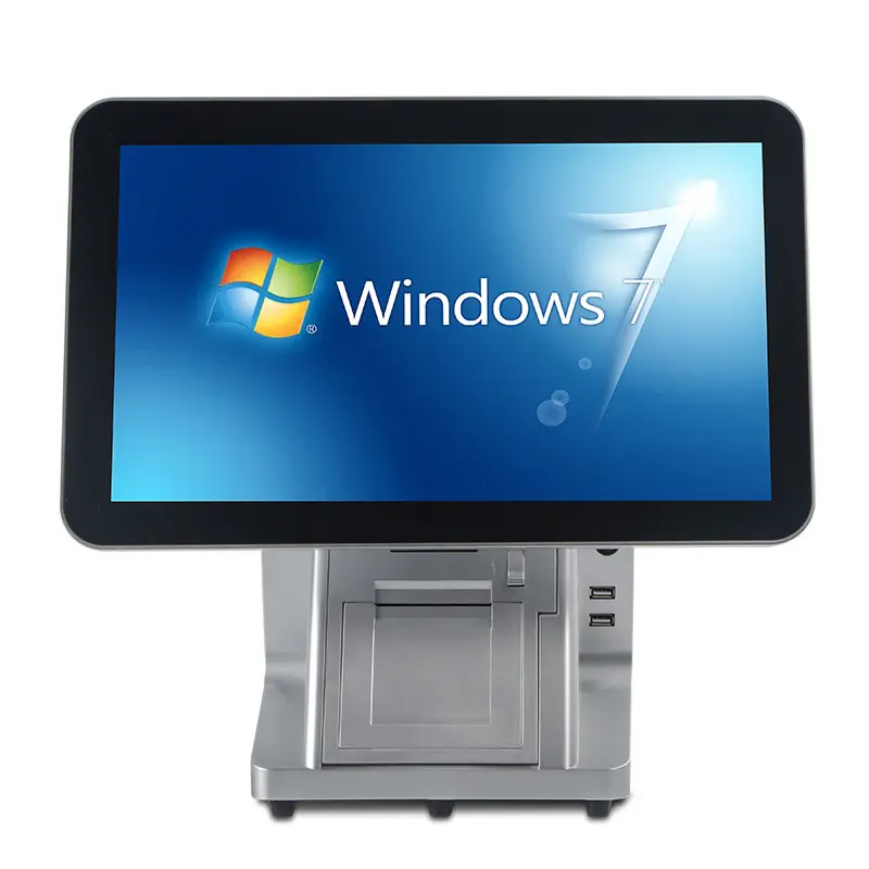 Windows 15 ''registrador de dinheiro, com 58mm impressora, superfície, tela sensível ao toque, dinheiro, máquina de registrar pos sistema, imperdível