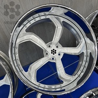 Jantes forgées 722auto Custom Deep Lip 20, 22, 24 pouces, jantes DUB 5 branches forgées en 2 pièces pour Chevrolet