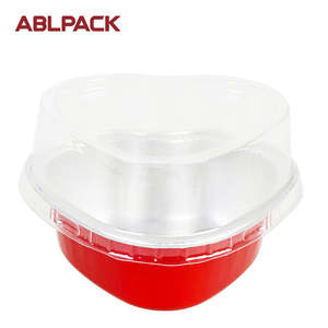 Contenitori in Alluminio a Forma di Cuore per Muffin al Cioccolato, Vaschette in Foglio di Alluminio per Torte, Adatte per Forni, Vendita all'Ingrosso - Product Image 3