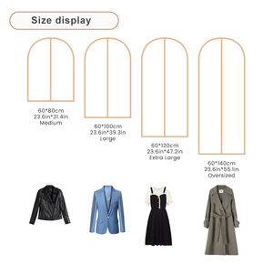 Custom Logo personalizzato borse indumento cappotto pacchetto indumento impermeabile abito polvere tuta copertura borsa per i vestiti - Product Image 5