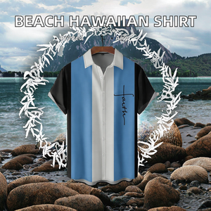 Chemise Hawaïenne Imprimée d'Été pour Homme, Boutonnage Simple, Manches Courtes Décontractées, Respirante, Idéale pour les Vacances - Product Image 2