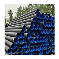 Tuyau de drainage en PE corrugé à double paroi HDPE SN4 SN8 SN16 18 pouces, tuyau de drainage en plastique HDPE, tuyaux en plastique, soufflets