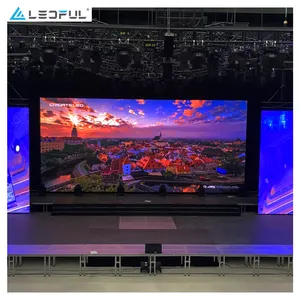 Stage LED Backdrop Screen Background 500x500 LED Panel P2.9 P3.91 Indoor Rental LED Video Wall For DJ Booth Concert Event Church