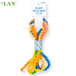 Nastro Pompon Ilan 1cmx3M Multicolore per Decorazioni Artigianali - Product Image 2